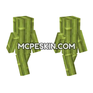 Bamboo Block Skin Minecraft Bedrock skin