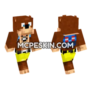 Banjo The Bear Minecraft Bedrock skin