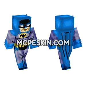 Batman Blue Amp Gray Batsuit Minecraft Bedrock skin