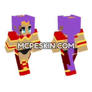 Battle Armor Shantae Minecraft Bedrock skin