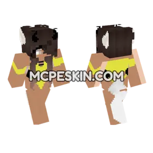 Beach Bikini Girl Minecraft Bedrock skin