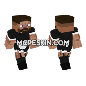 Bearded Steve Girl Minecraft Bedrock skin