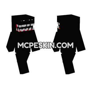 Big Mouth Horror Black Minecraft Bedrock skin