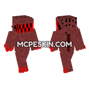 Big Mouth Horror Red Minecraft Bedrock skin