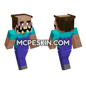 Big Mouth Old Steve Minecraft Bedrock skin