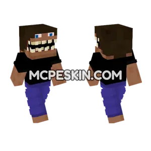 Bigmouth Horror Steve Minecraft Bedrock skin