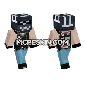 Biker Skin Minecraft Bedrock skin