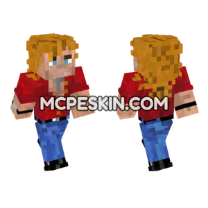 Billy Red Shirt Minecraft Bedrock skin