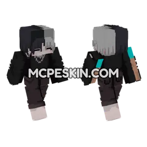 Black And Grey Outfit Minecraft Bedrock skin