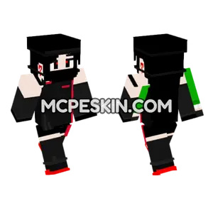 Black and Red Anime Girl