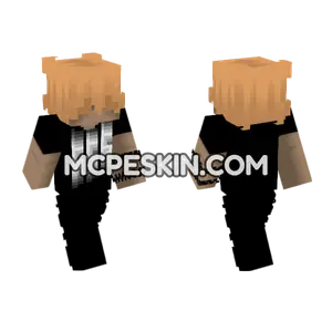 Black And White Hoodie Minecraft Bedrock skin