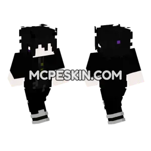 Black and White School Uniform Minecraft Bedrock skin
