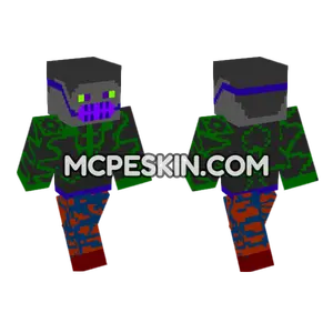 Black And White Screen Minecraft Bedrock skin