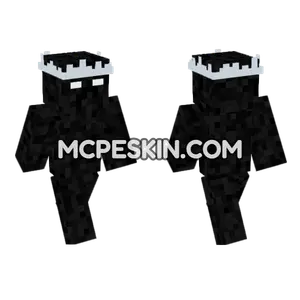 Black Ghost Skin Minecraft Bedrock skin