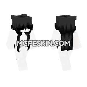 Black Hair Skin Base Minecraft Bedrock skin