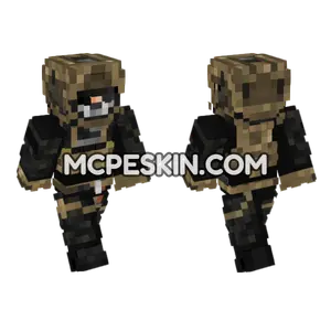 Black Multicam Kit Op3 Minecraft Bedrock skin