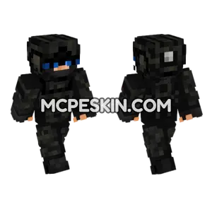 Black Multicam Op2 Minecraft Bedrock skin