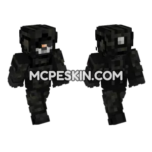 Black Multicam Op3 Minecraft Bedrock skin