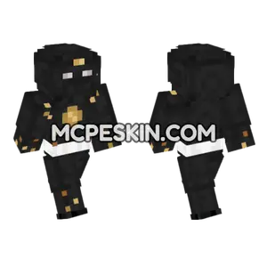 Black Ninja Ranger Minecraft Bedrock skin