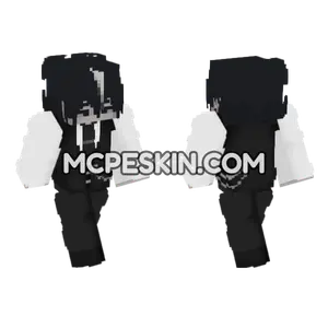 Black Suit Boy Minecraft Bedrock skin