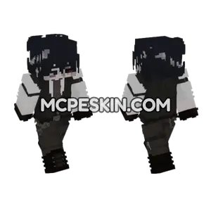Black Suit Boy Minecraft Bedrock skin