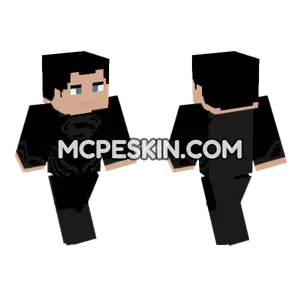 Black Suit Justice League Minecraft Bedrock skin