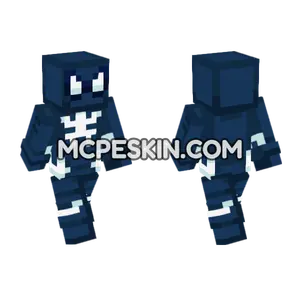 Black Suit Spider-Man Minecraft Bedrock skin