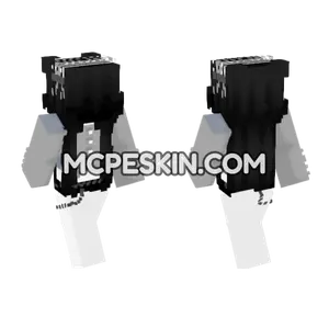 Black Suit With Tie Minecraft Bedrock skin