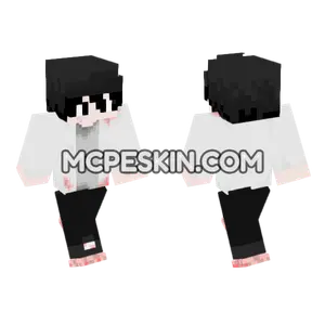 Black The Sole Survivor Minecraft Bedrock skin