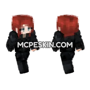Black Widow Skin Minecraft Bedrock skin