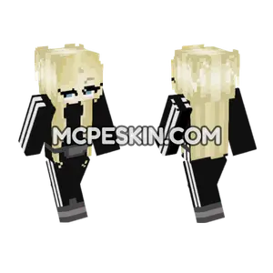 Blond Adidas Girl Minecraft Bedrock skin
