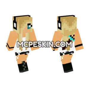Blonde Girl Skin Minecraft Bedrock skin