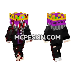 Bloody Rgirl Purple Minecraft Bedrock skin