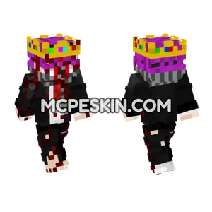 Bloody Rgirl White Minecraft Bedrock skin