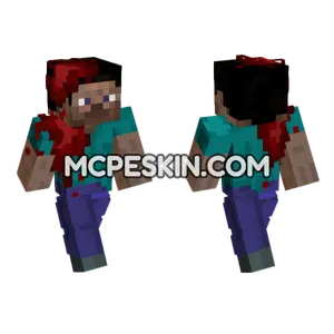 Bloody Steve Skin Minecraft Bedrock skin