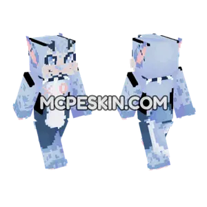 Blu Furry Minecraft Bedrock skin
