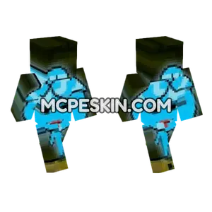 Blue Blob Character Minecraft Bedrock skin