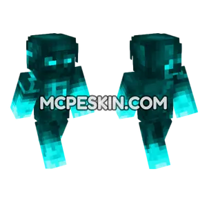 Blue Demon Steve Minecraft Bedrock skin