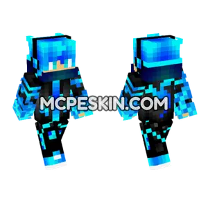Blue Dragon Fire Minecraft Bedrock skin