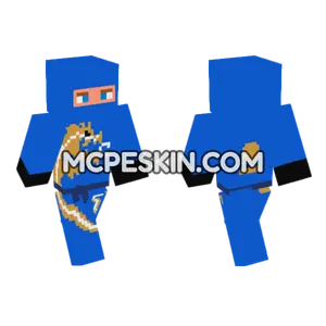 Blue Dragon Skin Minecraft Bedrock skin