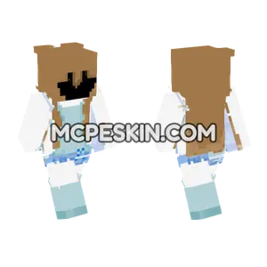 Blue Dream Girl Minecraft Bedrock skin
