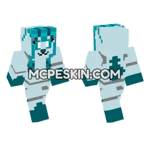 Blue Glaceon Outfit Minecraft Bedrock skin