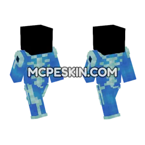Blue Hawaii Minecraft Bedrock skin