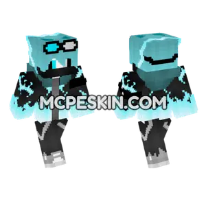 Blue Ice Creature Minecraft Bedrock skin