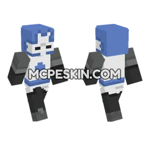 Blue Knight Minecraft Bedrock skin