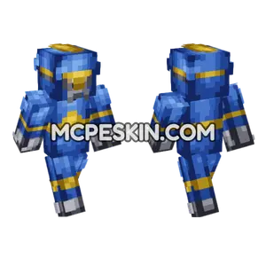 Blue Knight Minecraft Bedrock skin