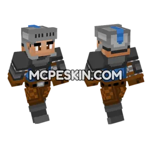 Blue Knight Minecraft Bedrock skin