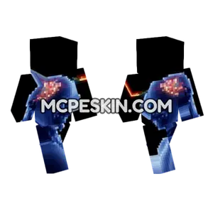 Blue Robot Skin Minecraft Bedrock skin