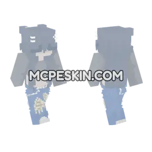 Blue School Uniform Minecraft Bedrock skin
