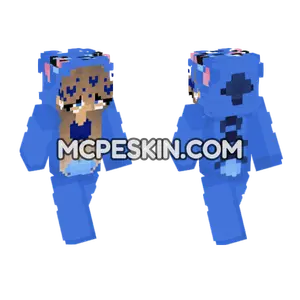 Blue Stitch Skin Minecraft Bedrock skin